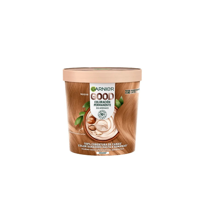 Garnier Good Coloración Permanente 7,12 Rubio Café Latte - Kermatone
