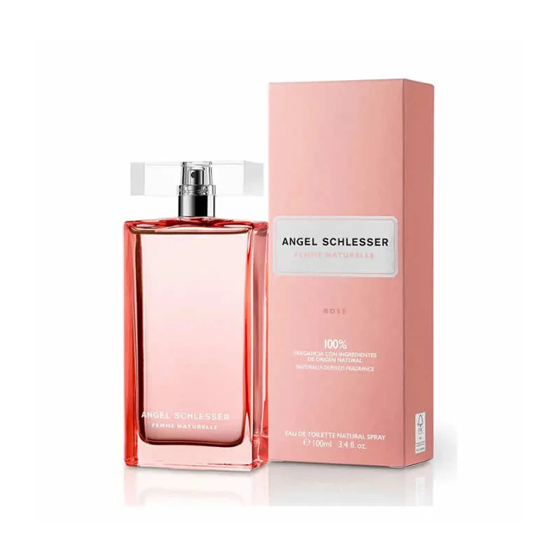 Angel Schlesser Femme Naturelle Rose Eau De Toilette 100ml - Kermatone