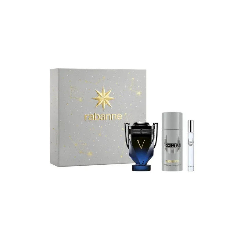 Rabanne Invictus Victory Elixir Eau De Parfum 100ml Coffret 3 Produits