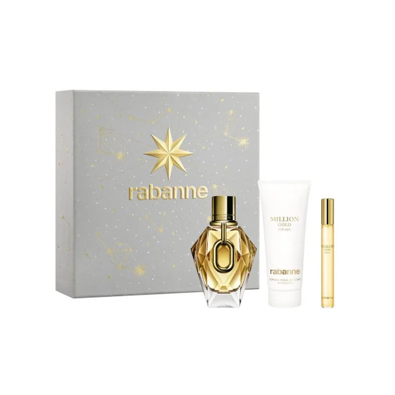 Rabanne Million Gold For Her Eau De Parfum 90ml - Coffret Luxe