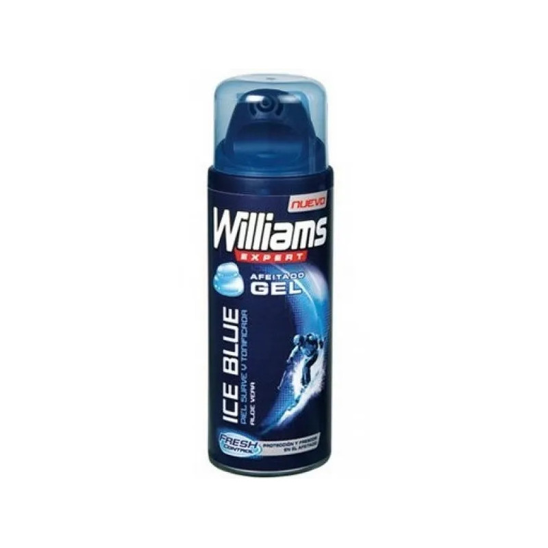 Williams Gel À Raser Ice Blue 200ml - Fraîcheur et confort Kermatone