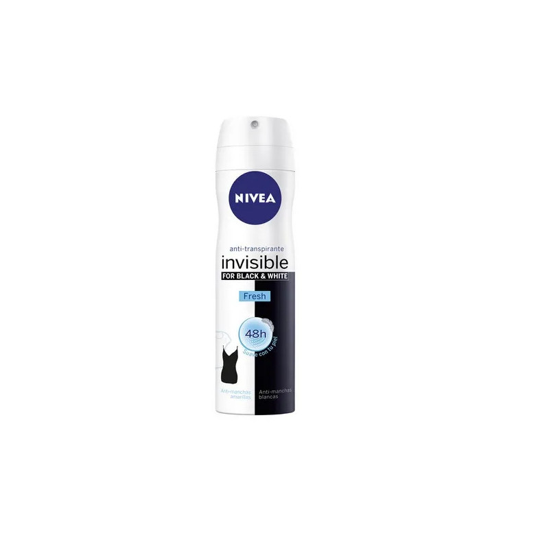 Nivea Invisible White And Black Fresh Spray 200ml - Kermatone