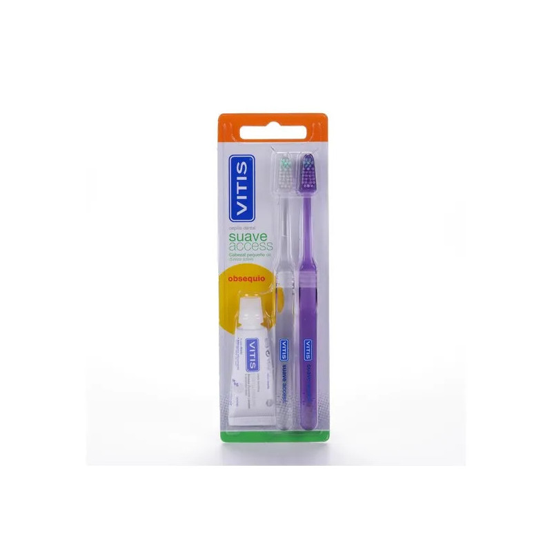 Vitis Double Set Den Access - Brosse & Dentifrice | Kermatone