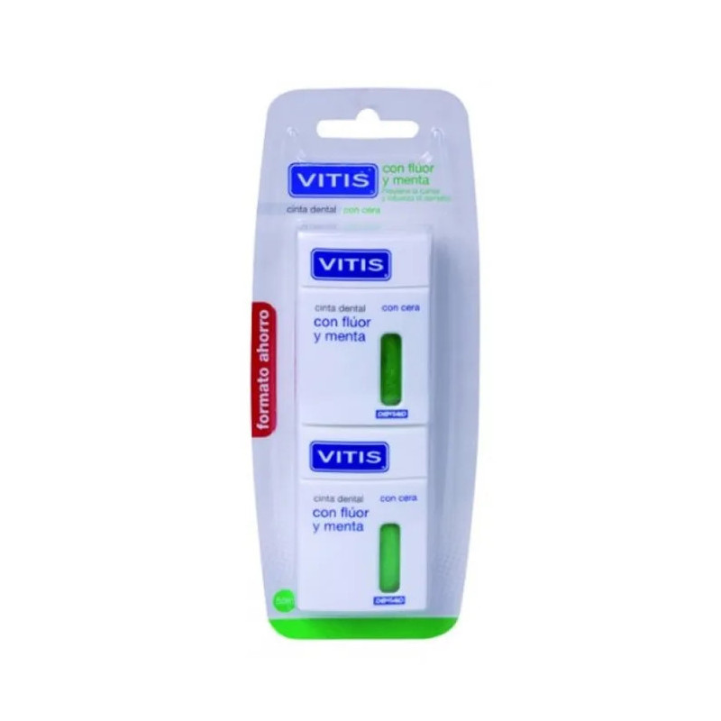 Vitis Dental Tape Fluoruro Menthe - Soin Dentaire Efficace | Kermatone