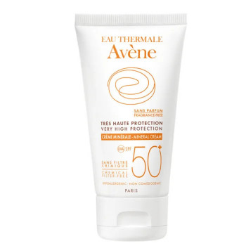 Crème Minérale Avene SPF50+ pour Peaux Sensibles - Kermatone