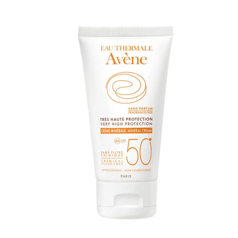Crème Minérale Avene SPF50+ pour Peaux Sensibles - Kermatone