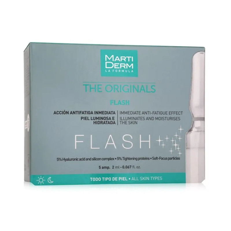 Ampoules Martiderm Flash 5x2ml - Éclat Instantané | Kermatone