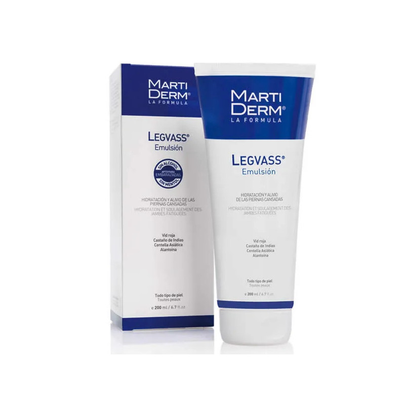 Martiderm Legvass Émulsion - Jambes légères en 200ml | Kermatone