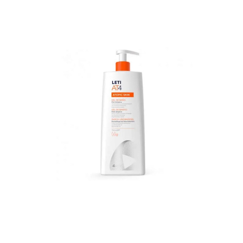 Leti At4 Gel Douche Peaux Atopiques 750ml - Kermatone