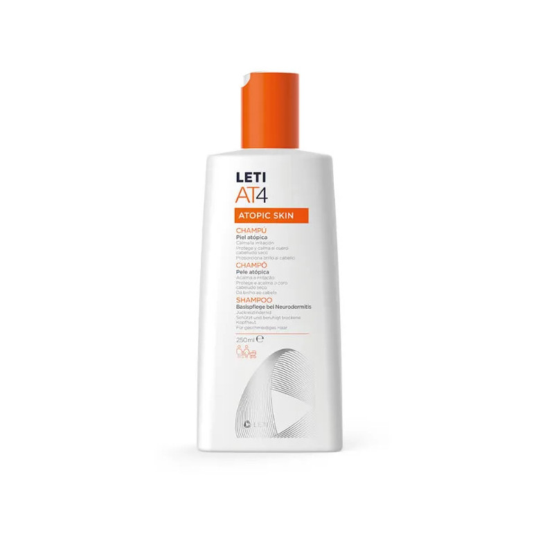 Leti At4 Shampooing apaisant pour cuir chevelu sensible - Kermatone
