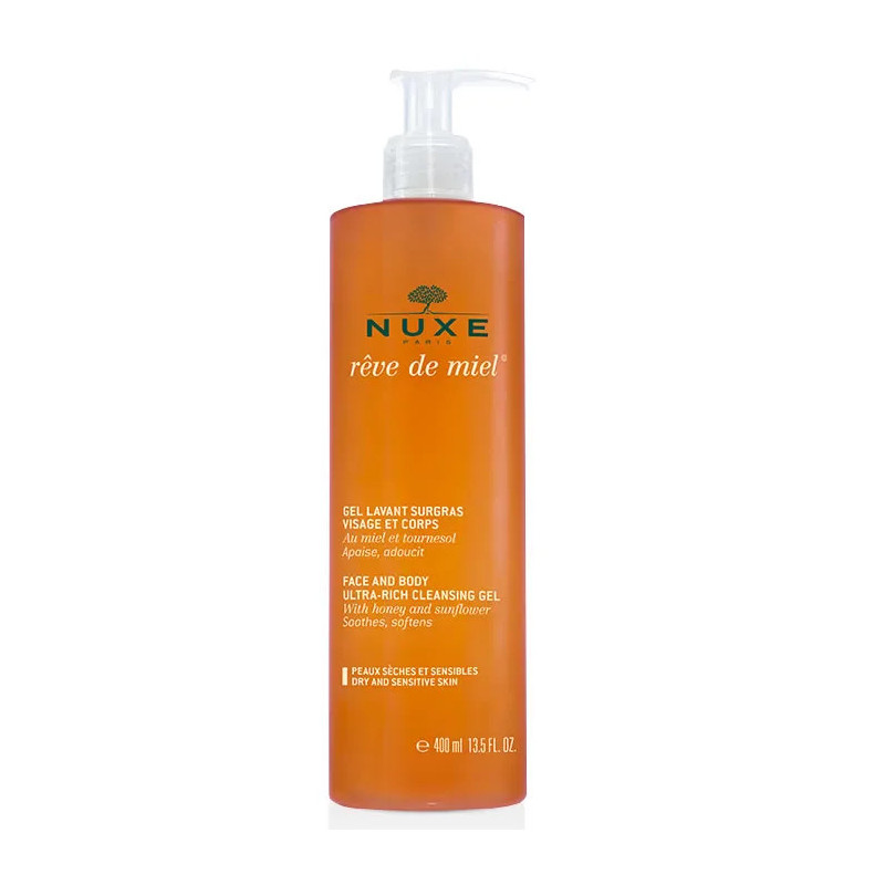 Nuxe Rêve De Miel Gel Lavant Surgras 400ml - Kermatone