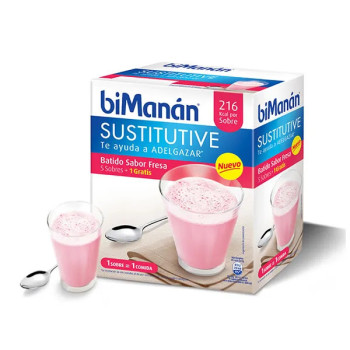 Bimanan Milk-Shake Fraise - 5 Unités (330ml)