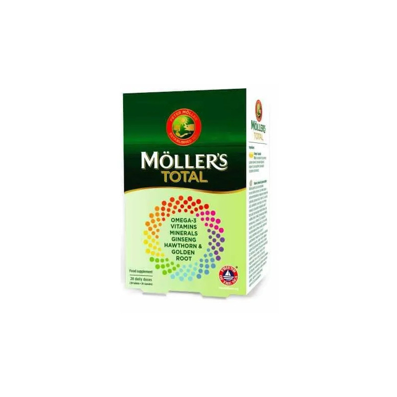 Möller's Total Multivitamins + Omega-3 - Bien-être optimal Kermatone