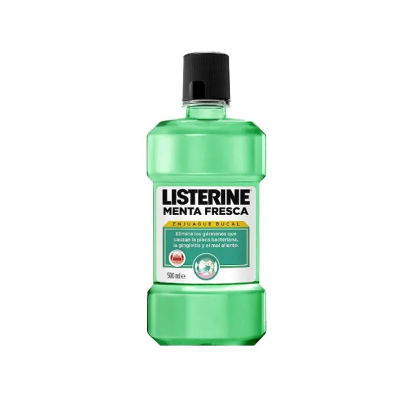 Listerine Rince-Bouche Menthe Fraîche 500ml pour une haleine fraîche | Kermatone