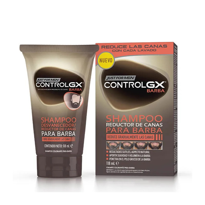 Champú Just For Men Control Gx - Réducteur Cheveux Gris | Kermatone