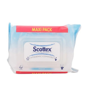 Lingettes Humides Scottex Original - Hygiène Parfaite Kermatone