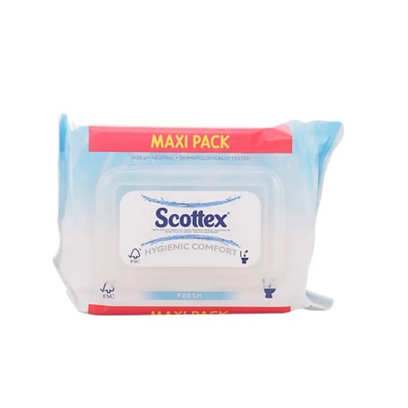 Lingettes Humides Scottex Original - Hygiène Parfaite Kermatone