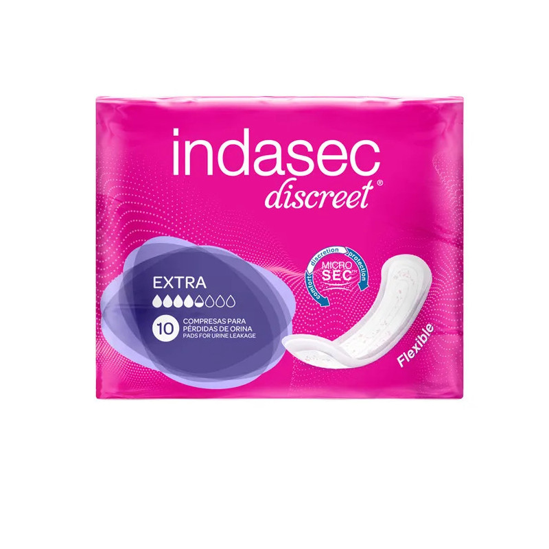 Indasec Dermoseda Compresa Incontinence Extra - 10 pcs