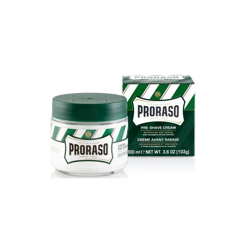 Proraso Green Crème Avant Rasage 100ml - Kermatone