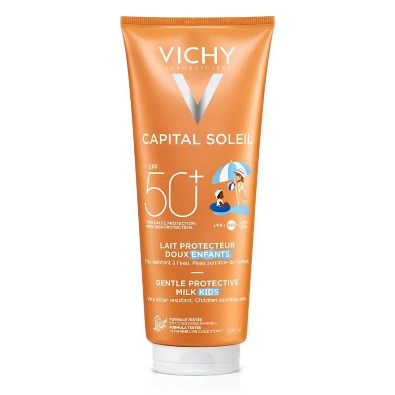 Vichy Capital Soleil Lait Douceur Enfants SPF50 - Protégez leur peau | Kermatone