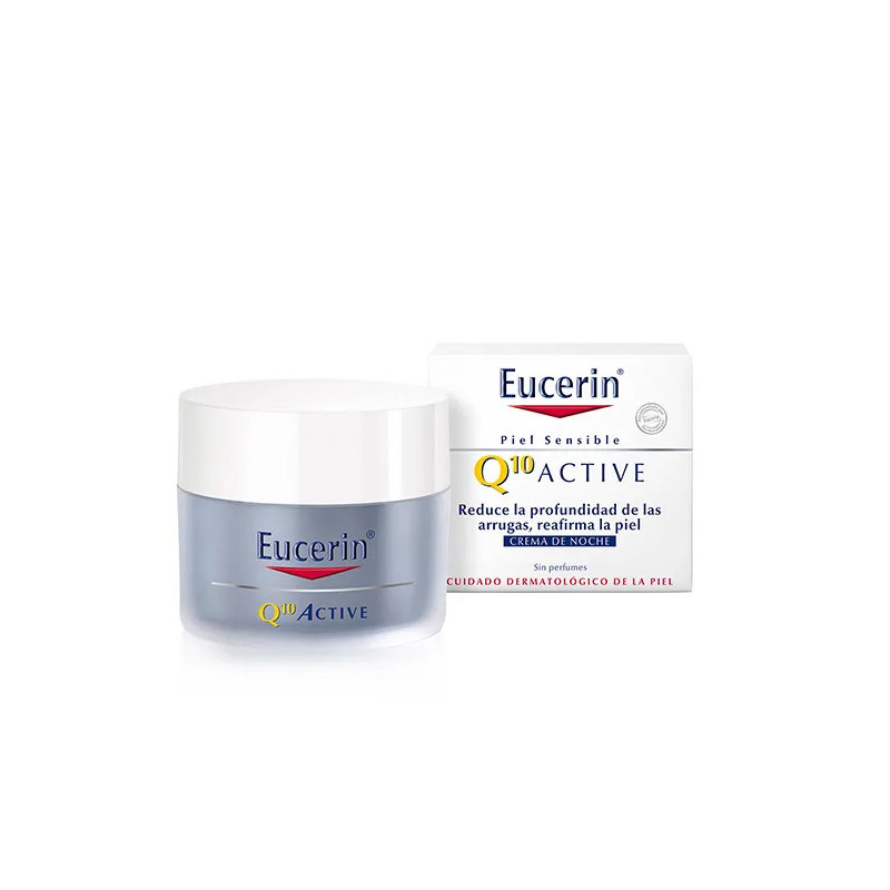 Eucerin Q10 Active Crème Nuit 50ml - Soin Anti-Âge Efficace | Kermatone