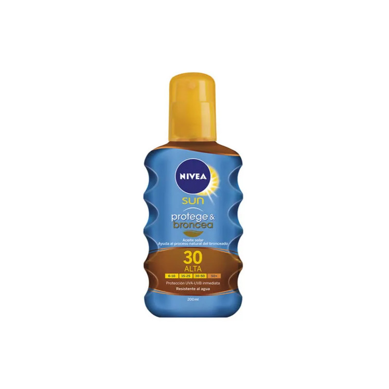 Huile Sèche Nivea Sun SPF30 - Protection & Bronzage | Kermatone