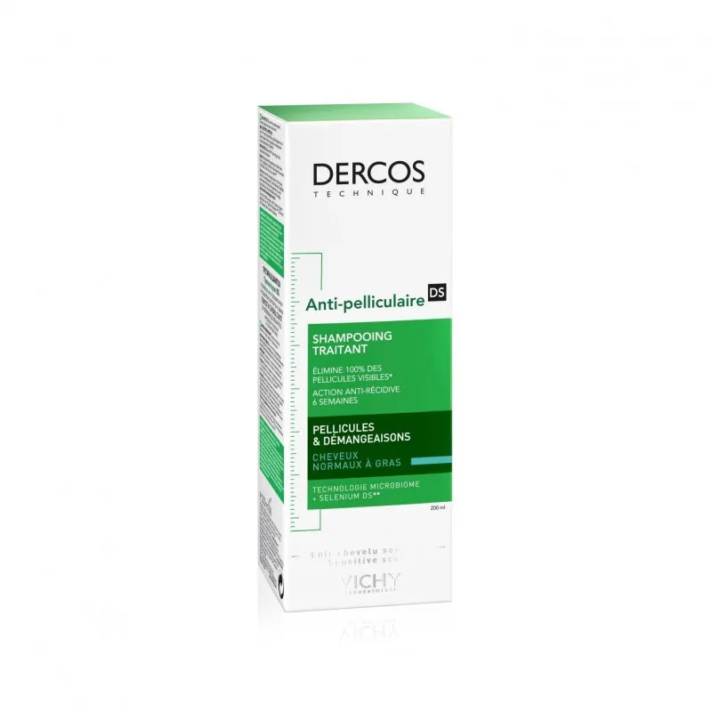 Vichy Dercos Anti Pelliculaire Shampooing Cheveux Gras - Kermatone