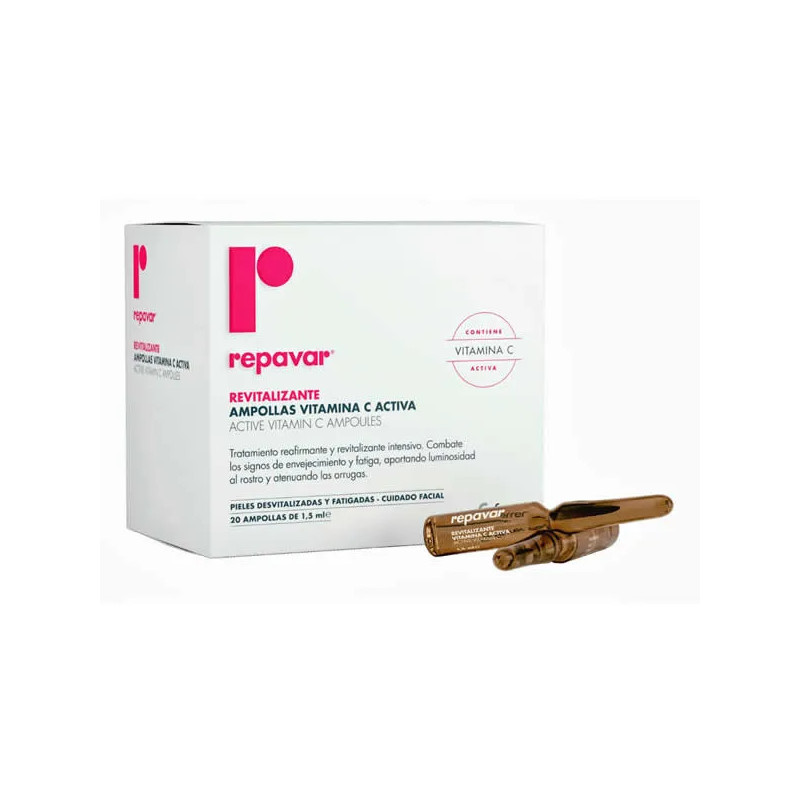 Ampoules Vitamine C Actives Repavar - Éclat & Vitalité | Kermatone