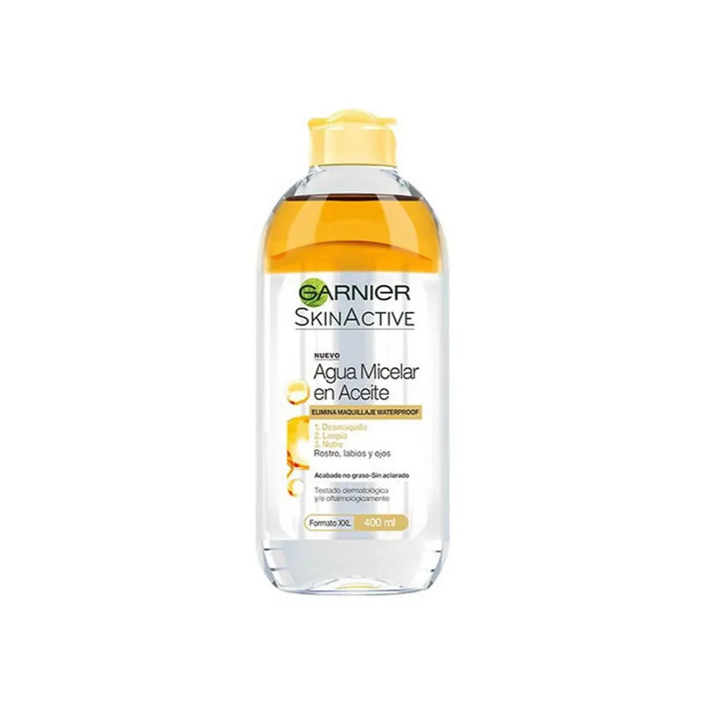 Eau Micellaire Huile Garnier 400ml | Démaquillage doux - Kermatone