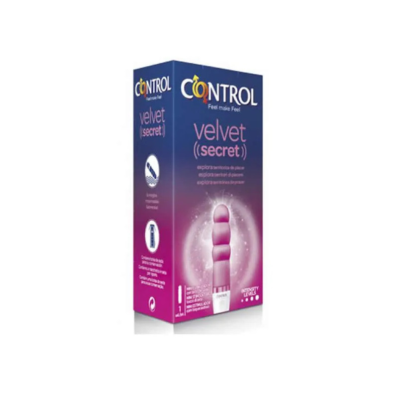 Control Velvet Secret Mini Vibromasseur 10 cm - Kermatone