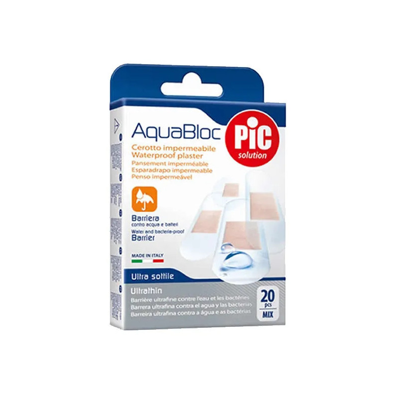 Pansements adhésifs bactéricides Pic Aquabloc – Kermatone