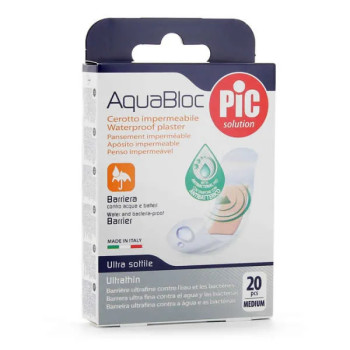 Pic Solution Aquabloc - Pansements Adhésifs Antibactériens | Kermatone