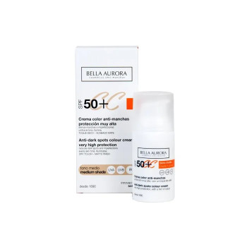Crème CC Anti-Spot Bella Aurora SPF50 - Unifiez votre teint | Kermatone