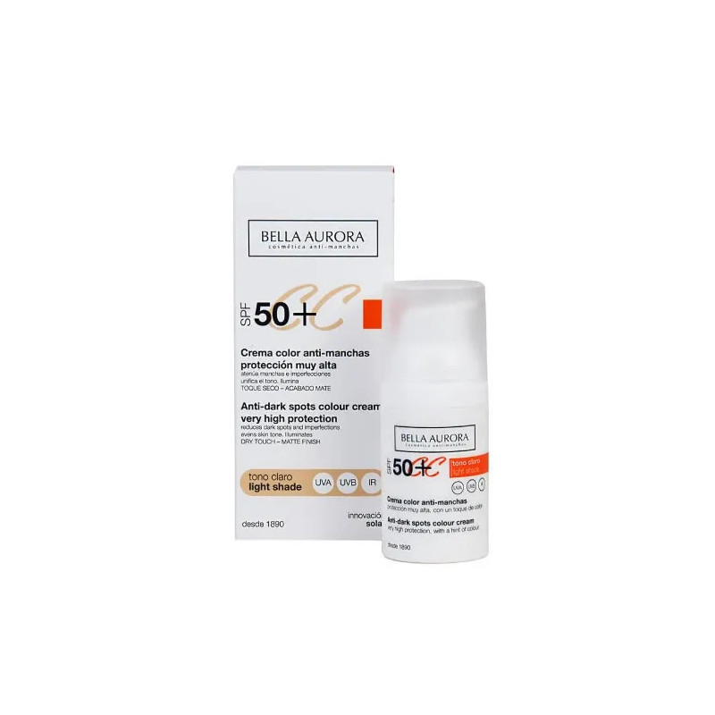 Bella Aurora CC Anti-Spot Cream SPF50 | Kermatone
