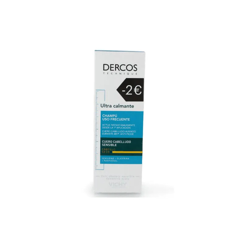 Vichy Dercos Ultra Soothing Shampoo - Cheveux Secs | Kermatone