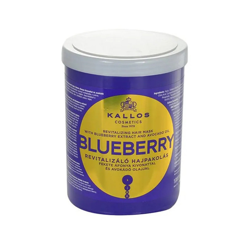 Kallos Blueberry Mask 1000ml - Soin Capillaire Kermatone