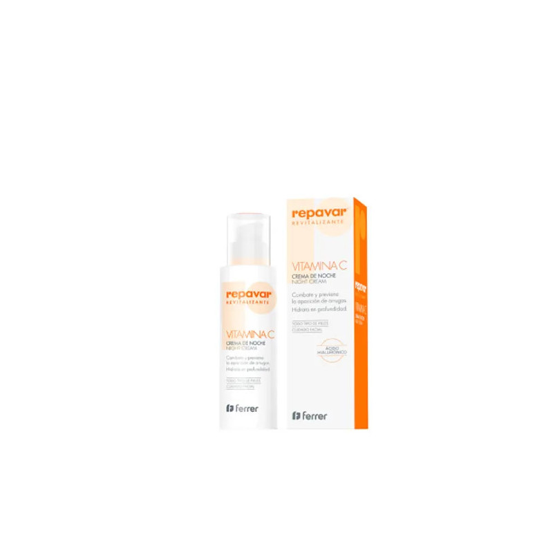 Crème Nuit Anti-Fatigue Vitamine C - Repavar 50ml | Kermatone