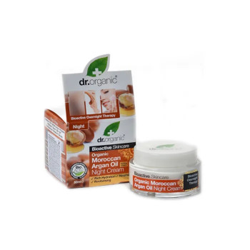 Crème Nuit Hydratante Huile d'Argan - Dr Organic | Kermatone