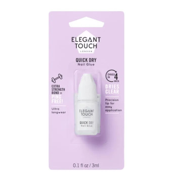 Colle à Ongles Rapide Elegant Touch – Fixation Express | Kermatone