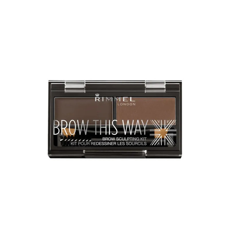 Rimmel Brow This Way Kit Sourcils Dark Brown - Kermatone