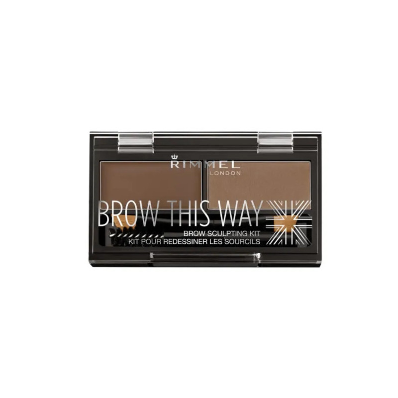 Rimmel Brow This Way Kit Sourcils Mid Brown | Kermatone
