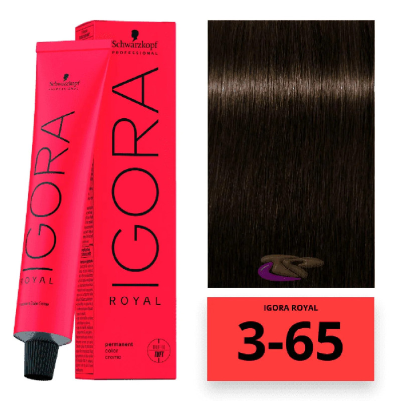Schwarzkopf Igora Tinte 3-65 Castaño Oscuro - Kermatone