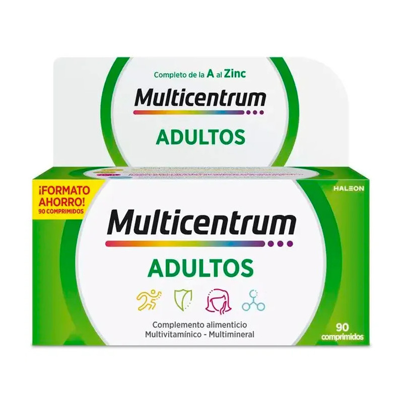 Multicentrum Adultes 90 Comprimés - Vitalité Kermatone