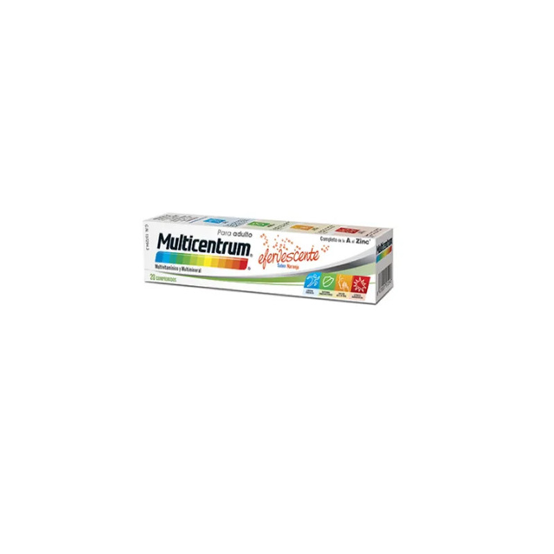 Multicentrum Effervescent Orange - Vitalité Boostée avec Kermatone