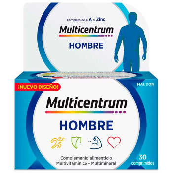 Multicentrum Homme 30 Comprimés - Vitalité et Énergie Kermatone