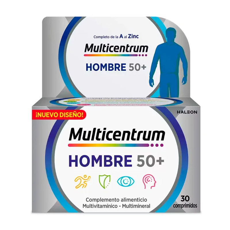 Multicentrum Homme 50+ - Complément Vitalité | Kermatone
