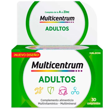 Multicentrum Adultes 30 Comprimés - Vitalité au Quotidien | Kermatone