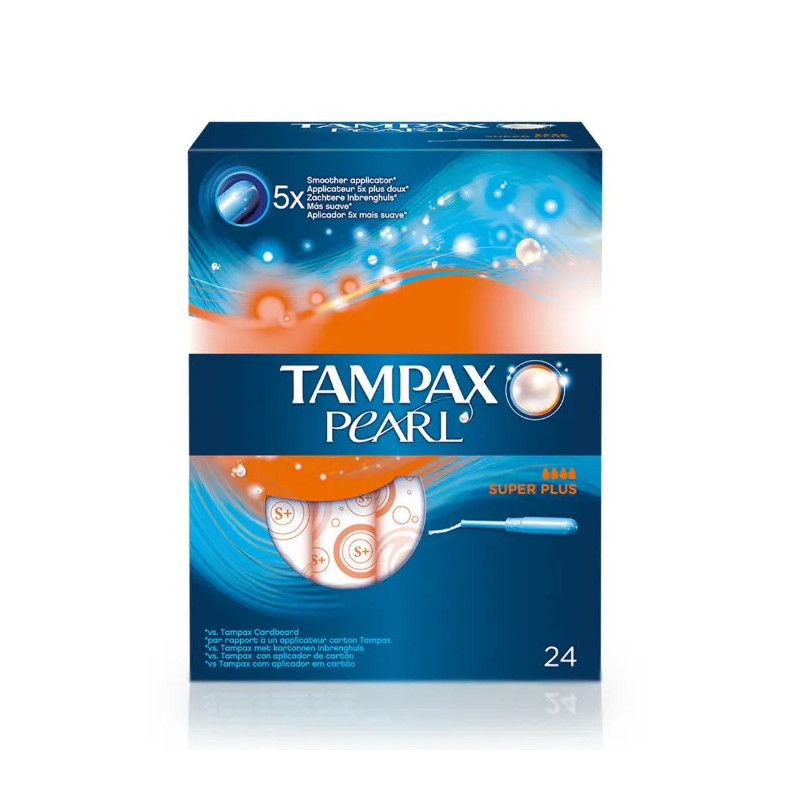 Tampax Pearl Superplus 24 unités - Protection Maximal + Kermatone