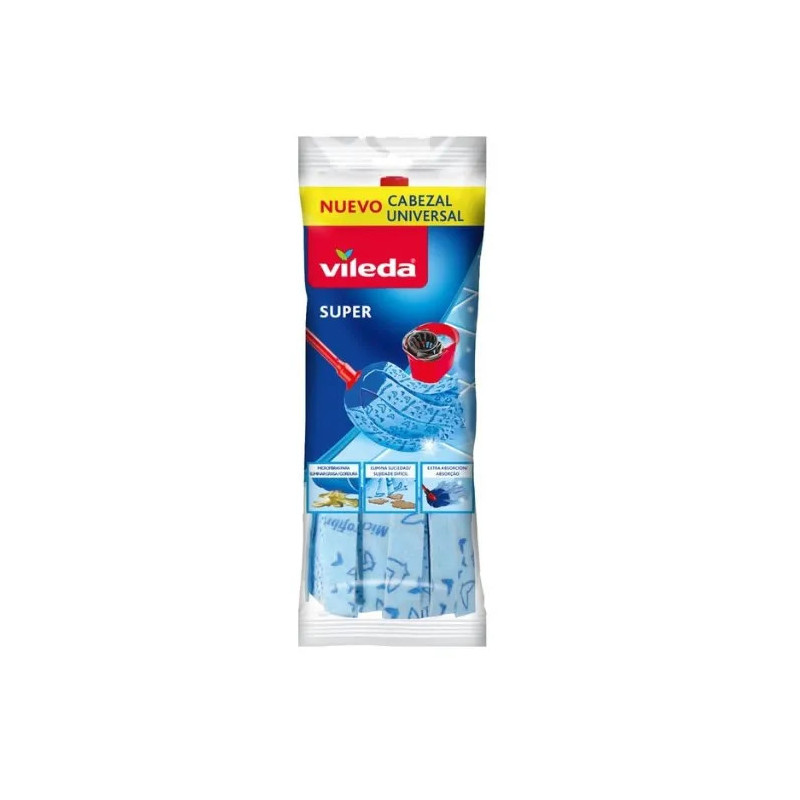 Vileda Super Mop Blue - Balai à franges efficace | Kermatone