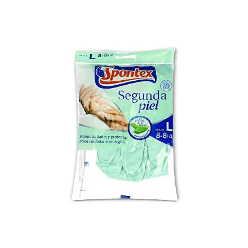 Gants Spontex Second Skin Taille L - Confort Optimal | Kermatone